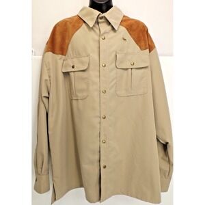 Gary Nesse Outdoor World Field Shacket long sleeve Micro Suede Shirt - XL